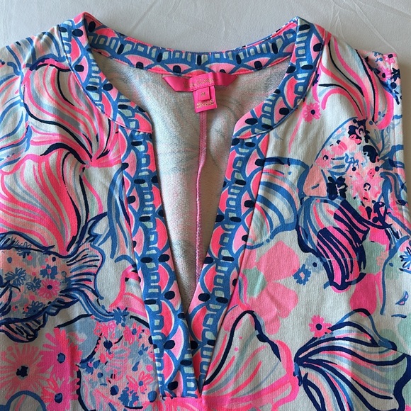 Lilly Pulitzer Pink and Blue Floral Dress - Picture 3 of 3